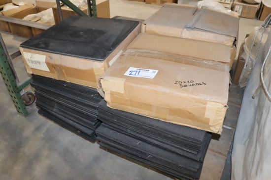 Pallet to go - 20" x 20" commercial black carpet squares