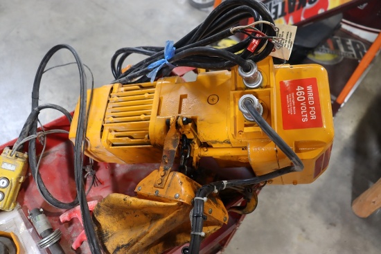 Harrington 1/2 ton electric chain hoist - unknown condition