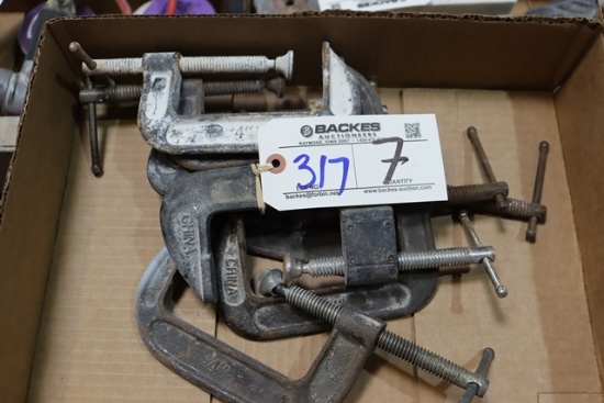 Times 7 - 4" C-clamps