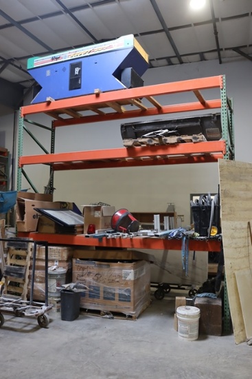 42" x 12' x 12' tear drop pallet racking - no decking - great condition