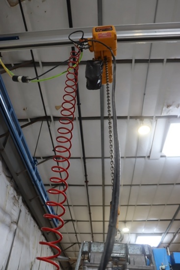 Harrington 1/2 ton electric chain hoist 460 volt 3 phase