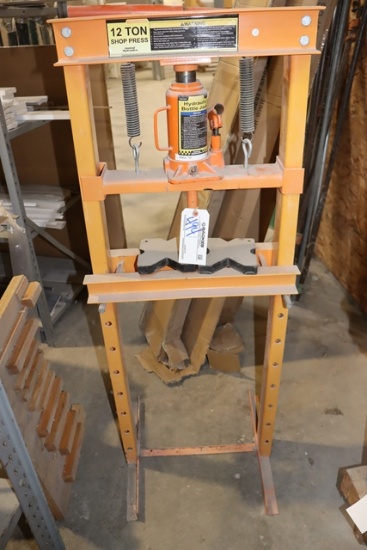 20" wide x 54" tall 12 ton shop press