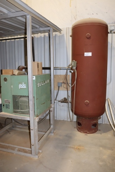 Sylvan 240 Gallon Vertical Air Receiver tank Mfg 2004