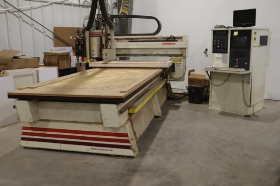 Thermwood Corporation model C53 cnc wood router - 3 axis - roller hold down