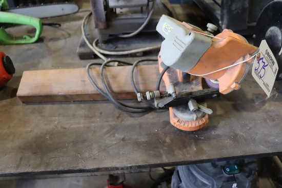 Chicago electric chain saw sharpener