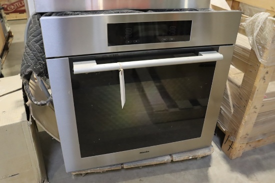 Miele H4882BP built on electric oven