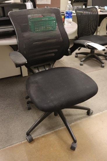Black mesh office chair