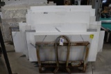 All to go - Solid surface remnants - comes with steel tube rack