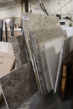 All to go - Solid surface remnants - comes with steel tube rack - widest pi