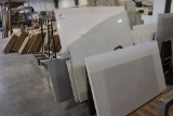 All to go - Solid surface remnants - comes with steel tube rack - widest pi