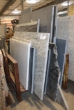 All to go - Solid surface remnants - comes with steel tube rack - widest pi