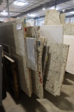 All to go - Solid surface remnants - comes with steel tube rack - widest pi