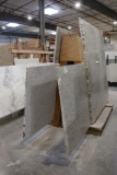 All to go - Solid surface remnants - comes with wood constructed A frame -