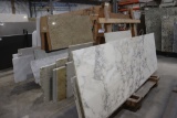 All to go - Solid surface remnants - comes with wood constructed A frame -