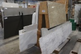 All to go - Solid surface remnants - comes with wood constructed A frame -