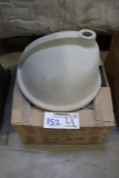 Set of 4 new Gerber PL-3059 bone colored lavatory sinks