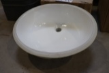 Case of 3 New Gerber PL-3059 white colored lavatory sinks