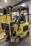 Hyster E50XL-27 electric fork lift with Hertner Auto 6000 charger (TX18-865
