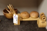 All to go - Wood kitchen display décor