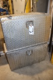 Pair to go - 2 Aluminum truck mount tool boxes - rough