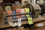 Label dispenser & box tape dispenser w/ 3 tape rolls
