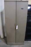 Wood 2 door office cabinet