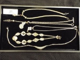 Group of Five Necklaces - .925 Silver All Approximately 17