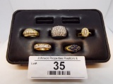 Group of Five Fashion Rings (Sz 6)