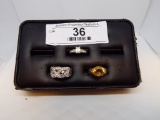 Various Fashion Rings Solitaire Sz 5 3/4 Other two are  Sz 6 1/4