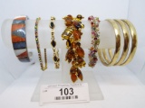 Group of Eight Bracelets