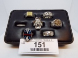 Group of Seven Rings - .925 Silver