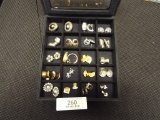 Nineteen Pairs of Clip on Earrings with Organizer