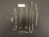 Group of Five Necklaces, One Bracelet