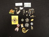 Group of  21 Pins and Brooches