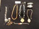 Group of Four Necklaces and Four Bracelets