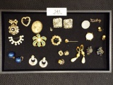 Group with One Watch Face, 1 lapel Pin, 1 Pendant, 8 Brooches, 8 Earrings