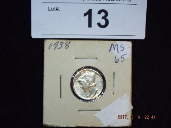 Mercury Dime - 1938 Possibly MS65