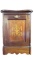 Inlay wood coal bin with brass handles and scoop