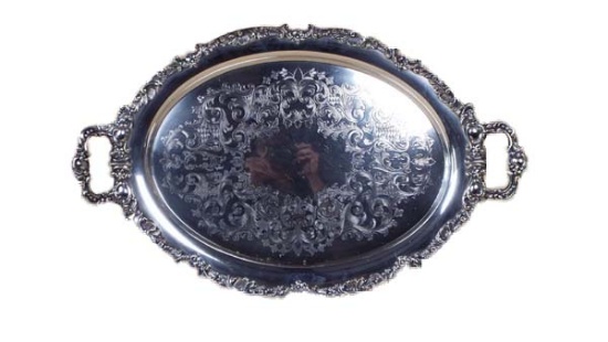Silver plate tray