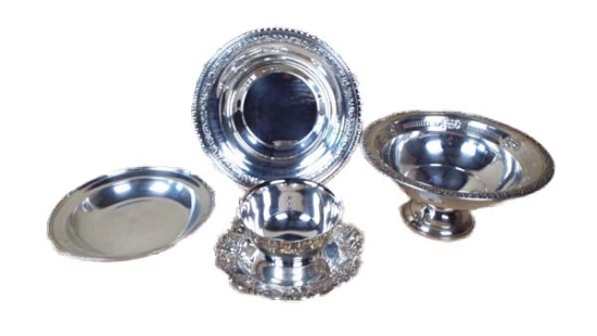 Group of 2 silver plate pieces