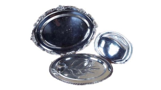 Silver plate tray/ platters