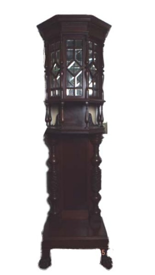 Empire mahogany curio