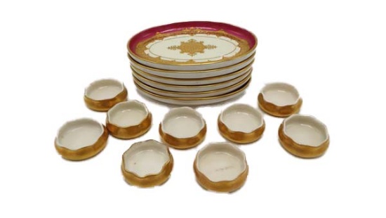 Group of 6 w. Rosenthal Selb Bavaria bone plates