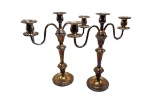 Set of 2--3 candle candelabras