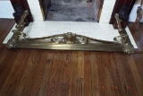 Art deco brass fire fender not adjustable