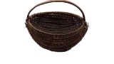 Vintage woven oak basket 14