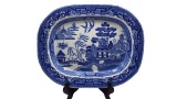 Blue and white platter 17