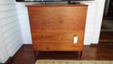 1800's primitive mule chest with 2 drawers