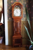 Inlayed grandfather clock--J. McCulloch