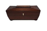 19th century mahogany tea caddy